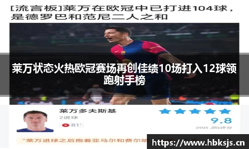 莱万状态火热欧冠赛场再创佳绩10场打入12球领跑射手榜